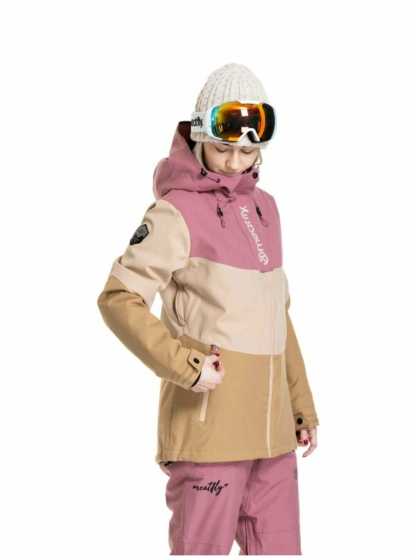 Meatfly Meatfly női SNB & SKI kabát Kirsten Latte / Dusty Rose