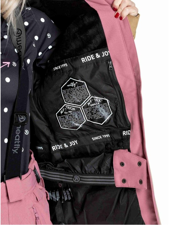 Meatfly Meatfly női SNB & SKI kabát Kirsten Latte / Dusty Rose