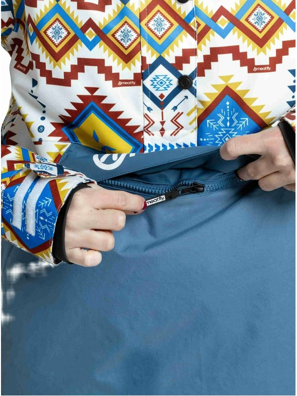 Meatfly Meatfly női SNB & SKI kabát Aiko White Jones / Slate Blue