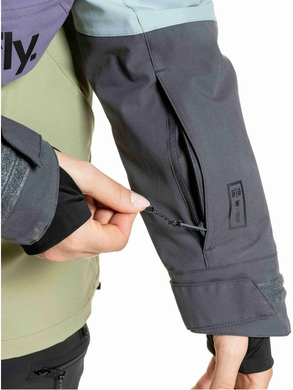 Meatfly Meatfly női SNB & SKI kabát Aiko Olive Light / Purple Light