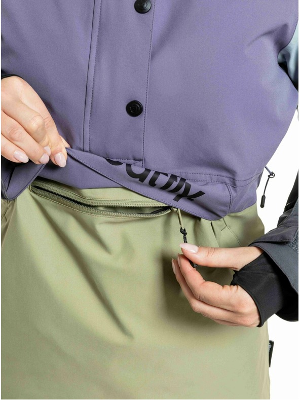 Meatfly Meatfly női SNB & SKI kabát Aiko Olive Light / Purple Light