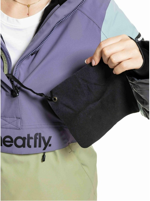 Meatfly Meatfly női SNB & SKI kabát Aiko Olive Light / Purple Light