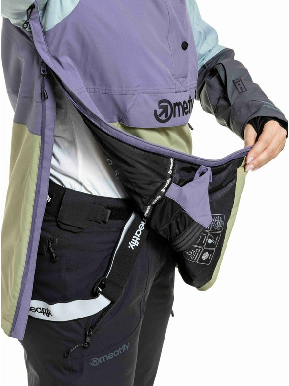 Meatfly Meatfly női SNB & SKI kabát Aiko Olive Light / Purple Light