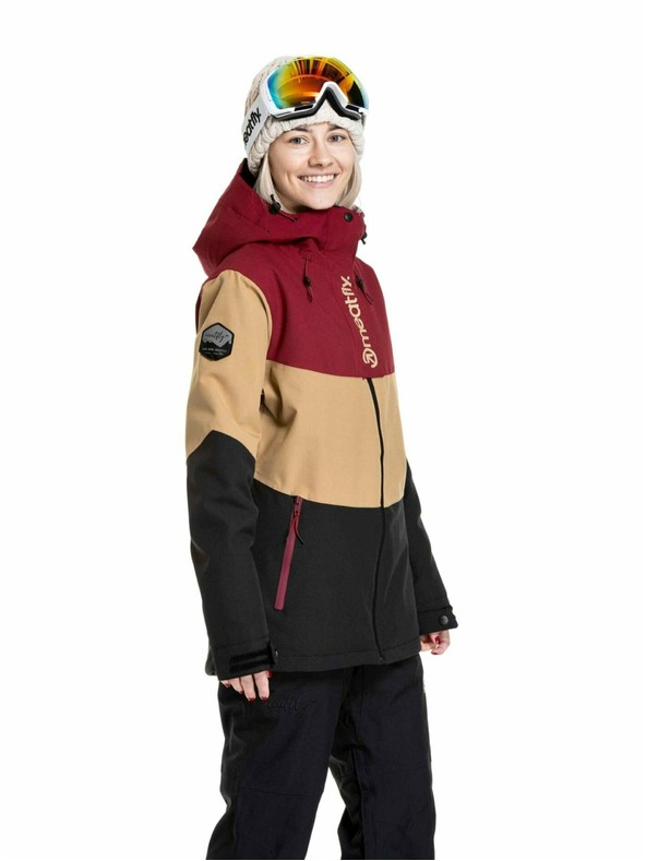 Meatfly Meatfly női SNB & SKI kabát Kirsten Beet Red / Black