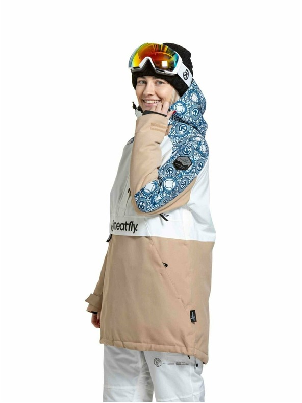 Meatfly Meatfly női SNB & SKI kabát Aiko Mosaic / Latte
