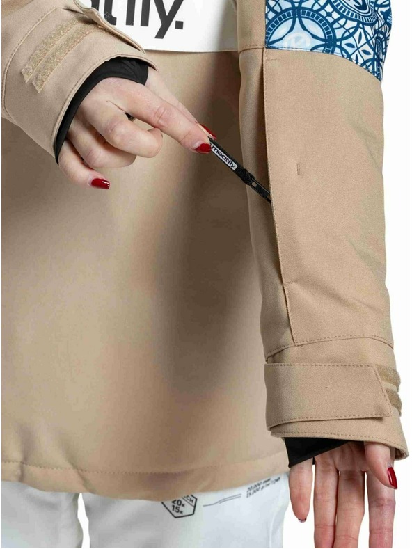 Meatfly Meatfly női SNB & SKI kabát Aiko Mosaic / Latte