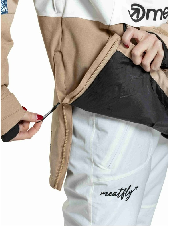 Meatfly Meatfly női SNB & SKI kabát Aiko Mosaic / Latte