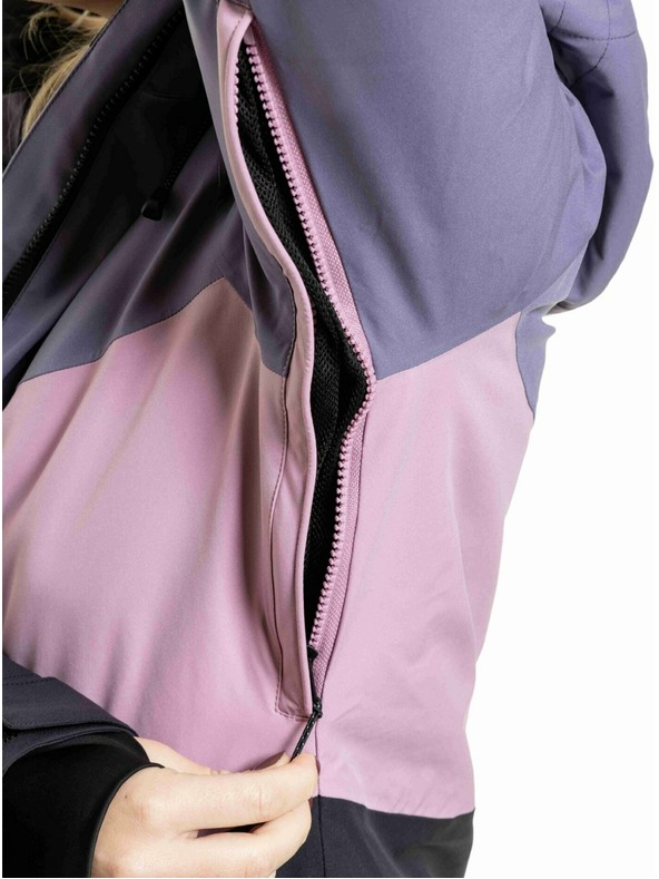 Meatfly Meatfly női SNB & SKI kabát Kirsten Black / Purple Light