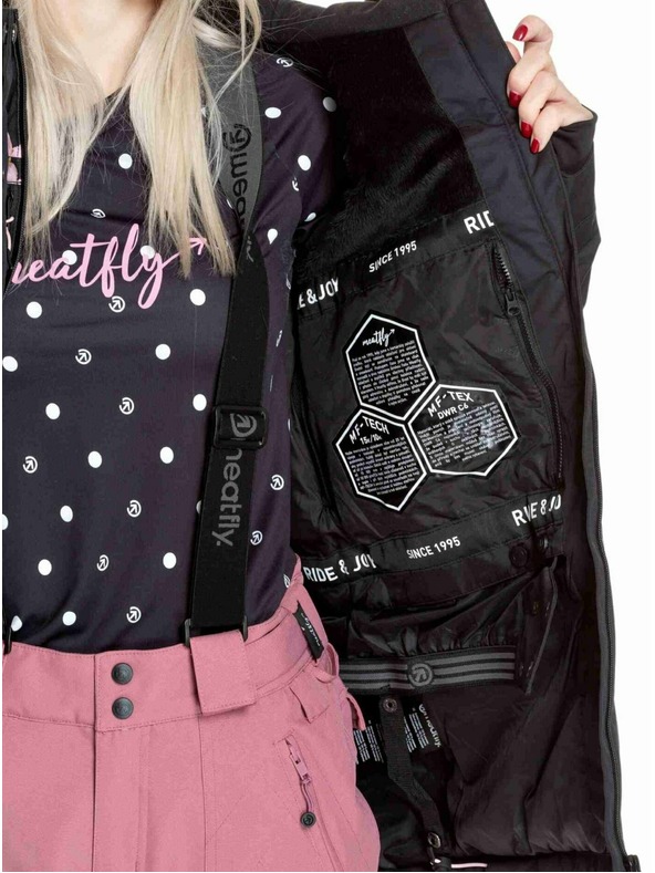 Meatfly Meatfly női SNB & SKI kabát Kirsten Magnolia / Black