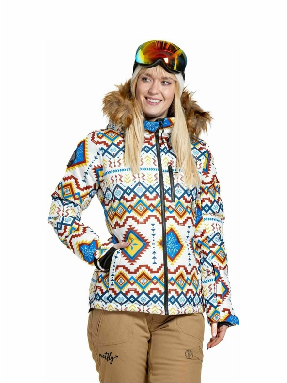 Meatfly Meatfly női SNB & SKI kabát Bonie White Jones