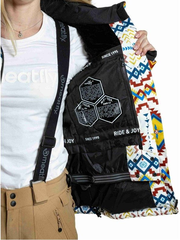 Meatfly Meatfly női SNB & SKI kabát Bonie White Jones