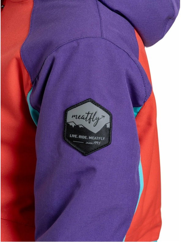 Meatfly Meatfly női SNB & SKI kabát Aiko Turquoise/Ferrari Red