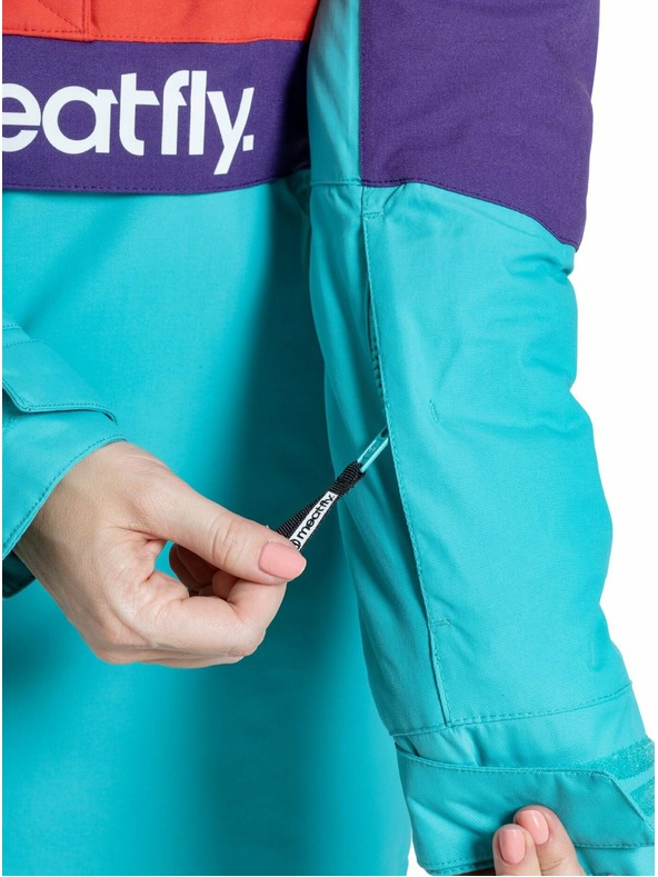 Meatfly Meatfly női SNB & SKI kabát Aiko Turquoise/Ferrari Red