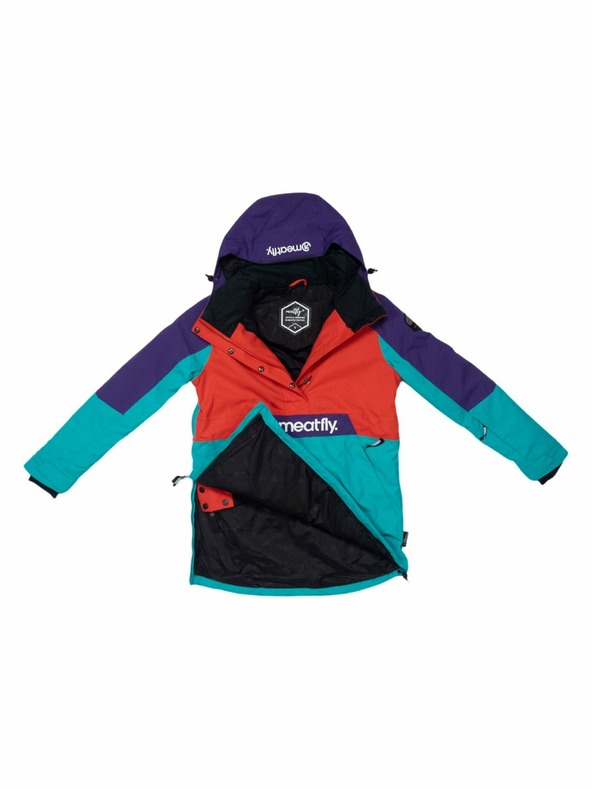 Meatfly Meatfly női SNB & SKI kabát Aiko Turquoise/Ferrari Red