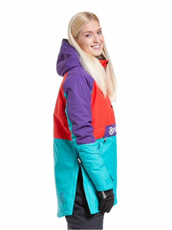 Meatfly Meatfly női SNB & SKI kabát Aiko Turquoise/Ferrari Red