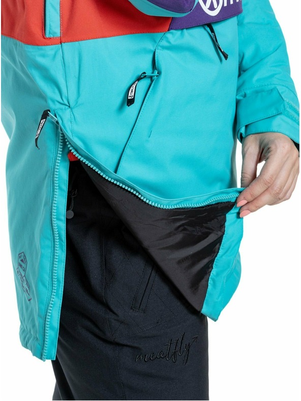 Meatfly Meatfly női SNB & SKI kabát Aiko Turquoise/Ferrari Red