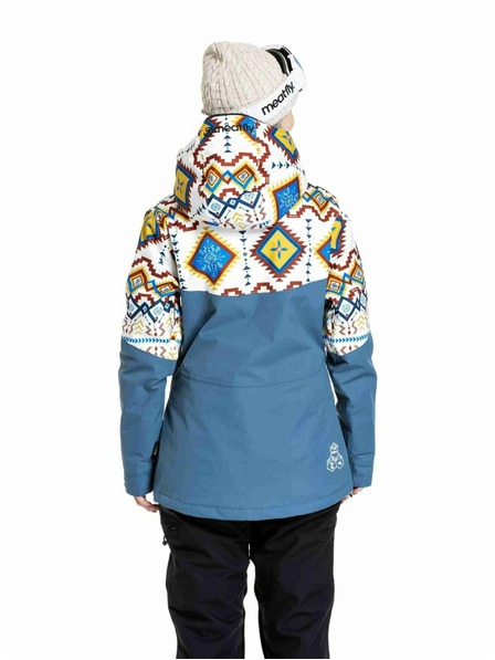 Meatfly Meatfly női SNB & SKI kabát Kirsten White Jones / Slate Blue