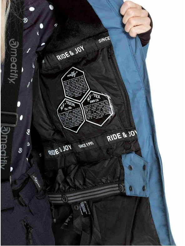 Meatfly Meatfly női SNB & SKI kabát Kirsten White Jones / Slate Blue