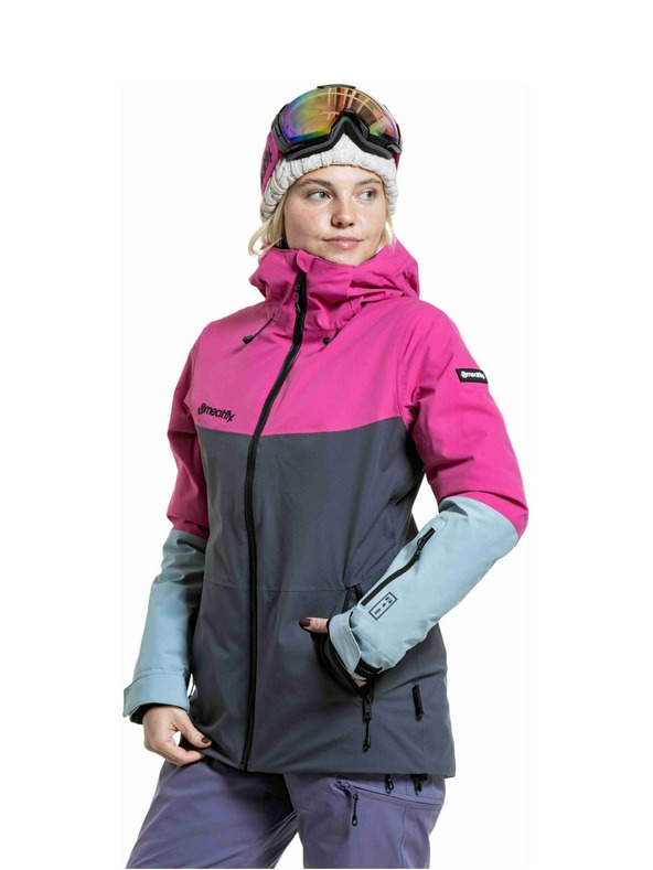 Meatfly Meatfly női SNB & SKI kabát Kirsten Grey Dark / Pink