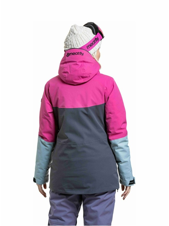 Meatfly Meatfly női SNB & SKI kabát Kirsten Grey Dark / Pink