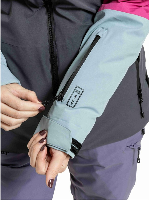 Meatfly Meatfly női SNB & SKI kabát Kirsten Grey Dark / Pink
