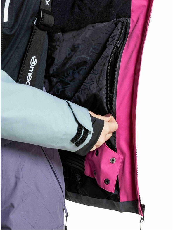 Meatfly Meatfly női SNB & SKI kabát Kirsten Grey Dark / Pink