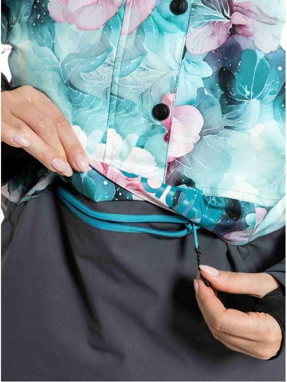 Meatfly Meatfly női SNB & SKI kabát Aiko Pink Flowers