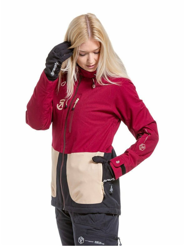Meatfly Meatfly női SNB & SKI kabát Gaia Beet Red