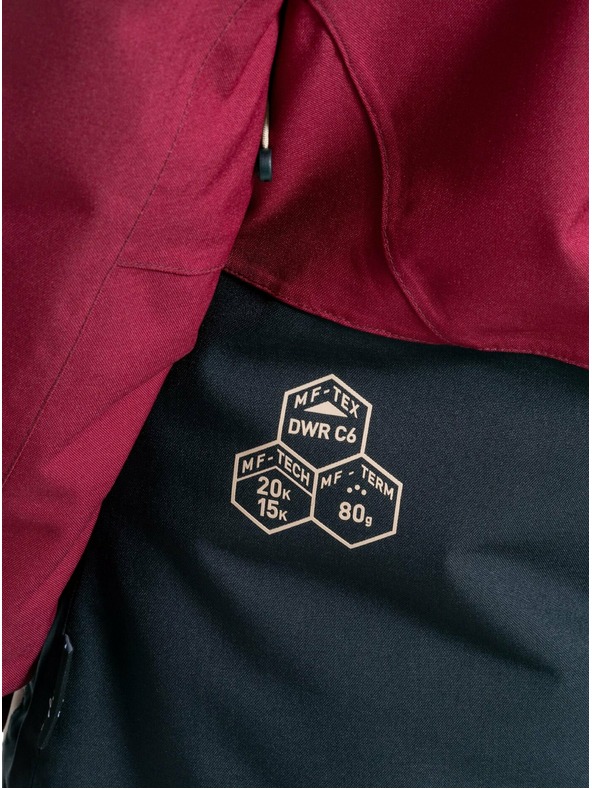 Meatfly Meatfly női SNB & SKI kabát Gaia Beet Red