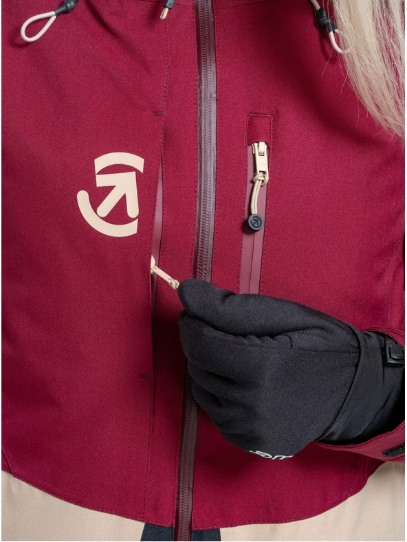 Meatfly Meatfly női SNB & SKI kabát Gaia Beet Red