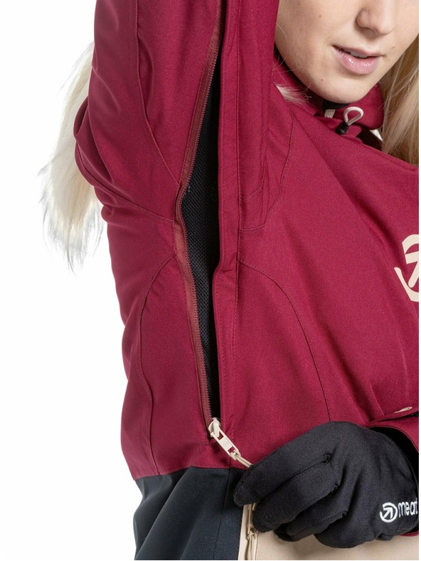 Meatfly Meatfly női SNB & SKI kabát Gaia Beet Red