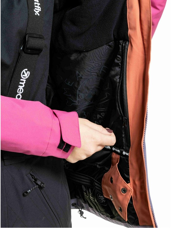 Meatfly Meatfly női SNB & SKI kabát Kirsten Purple Light / Mango