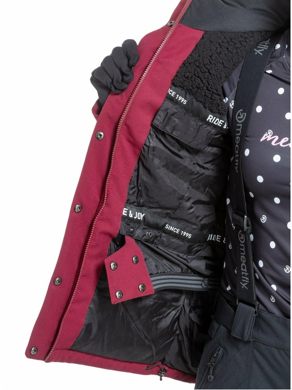 Meatfly Meatfly női SNB & SKI kabát Terra Beet Red