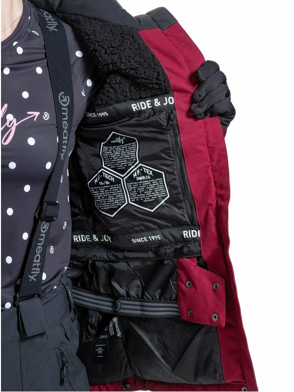Meatfly Meatfly női SNB & SKI kabát Terra Beet Red
