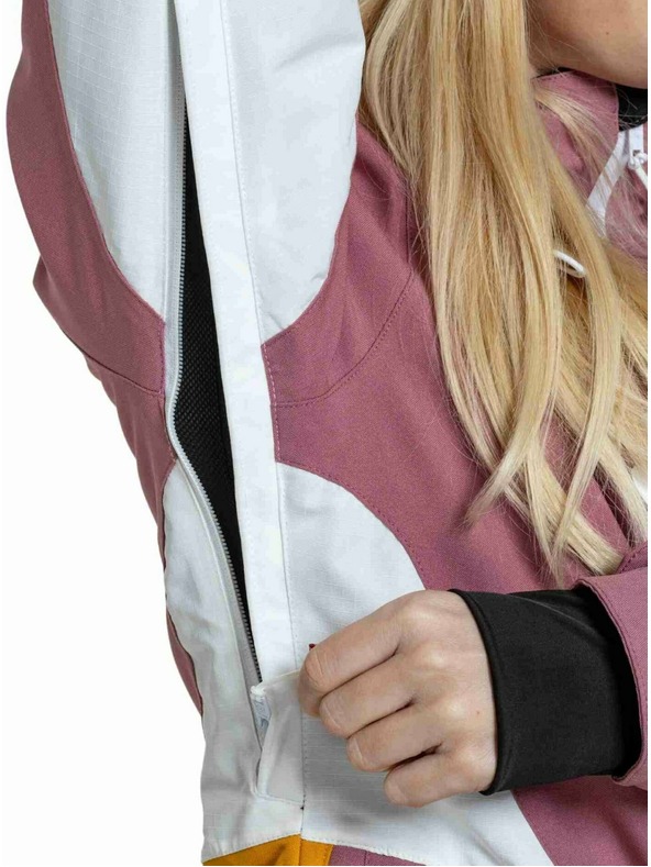 Meatfly Meatfly női SNB & SKI kabát Gaia Dusty Rose / Sunflower