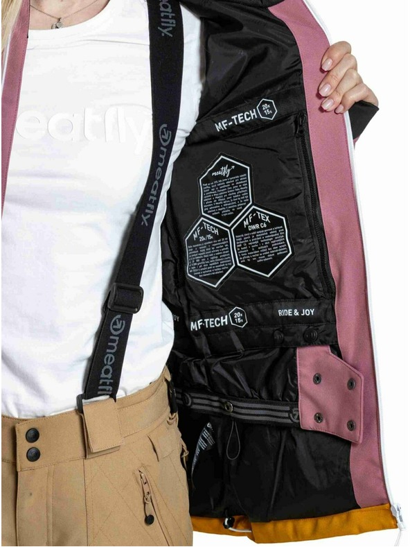 Meatfly Meatfly női SNB & SKI kabát Gaia Dusty Rose / Sunflower