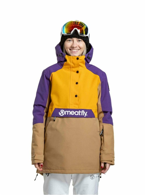 Meatfly Meatfly női SNB & SKI kabát Aiko Sunflower / Tan