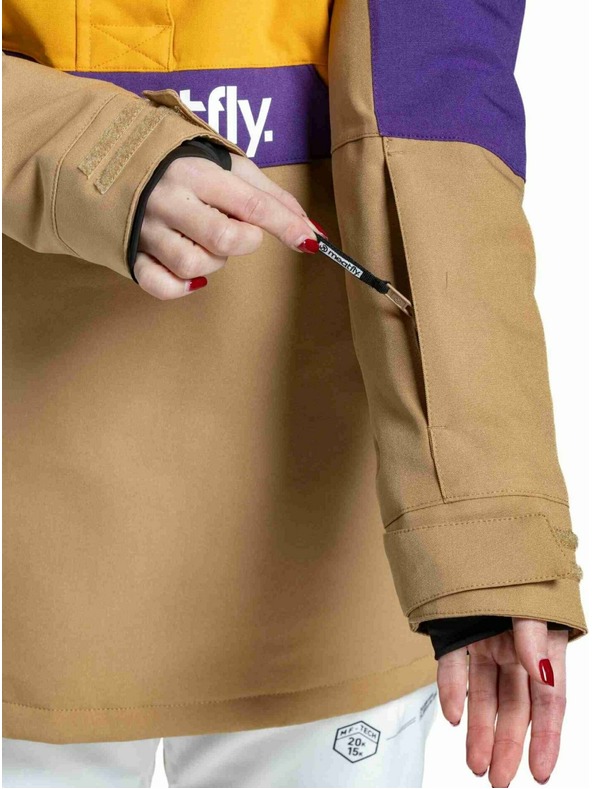 Meatfly Meatfly női SNB & SKI kabát Aiko Sunflower / Tan