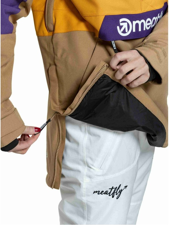 Meatfly Meatfly női SNB & SKI kabát Aiko Sunflower / Tan
