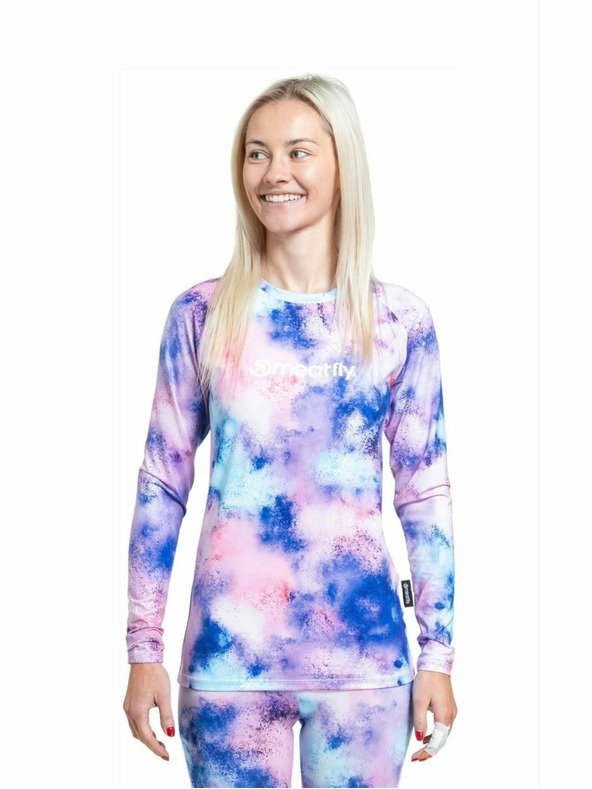 Meatfly Meatfly női termo póló Capa Purple Aquarel