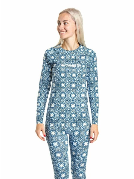 Meatfly Meatfly női termo póló Capa Mosaic Blue