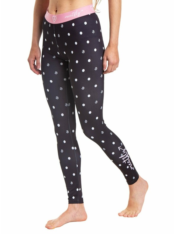 Meatfly Meatfly női termo nadrág Taro Black Dots