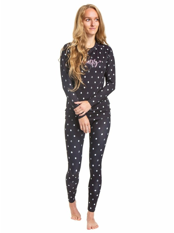 Meatfly Meatfly női termo nadrág Taro Black Dots