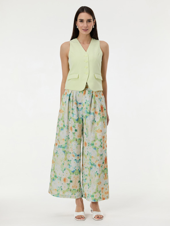 Orsay ORSAY Világos zöld mintás női nadrág