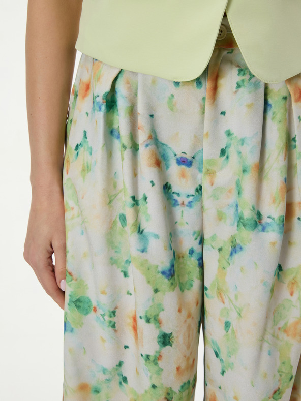 Orsay ORSAY Világos zöld mintás női nadrág