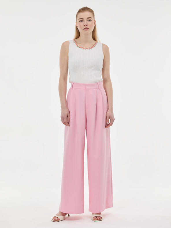 Orsay ORSAY Világos rózsaszín bő szárú női nadrág