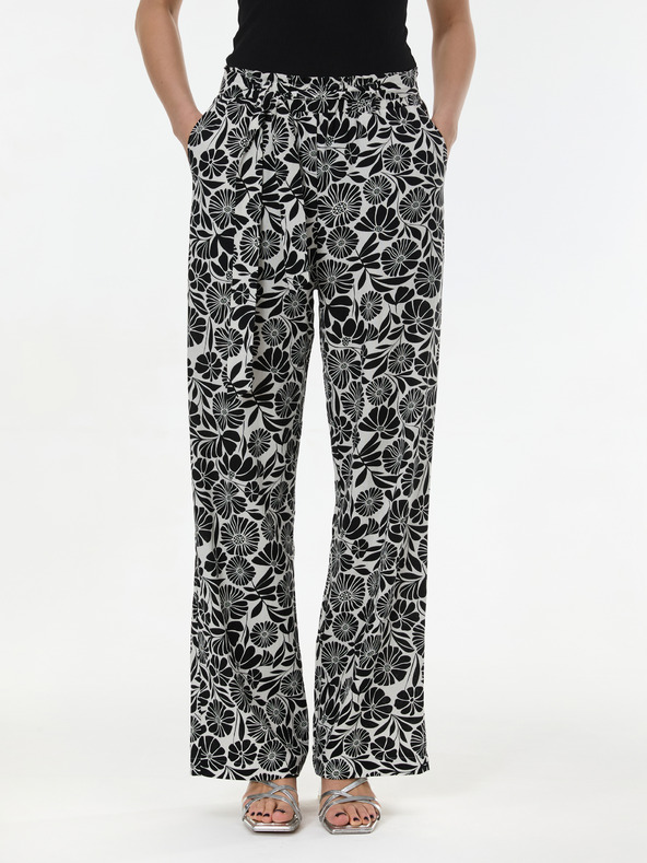 Orsay ORSAY Fekete mintás női nadrág