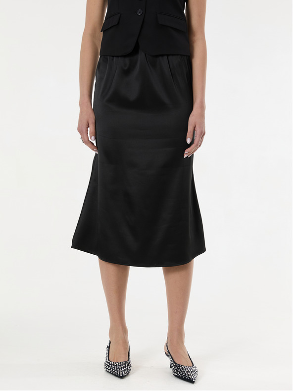 Orsay ORSAY fekete női midi szoknya