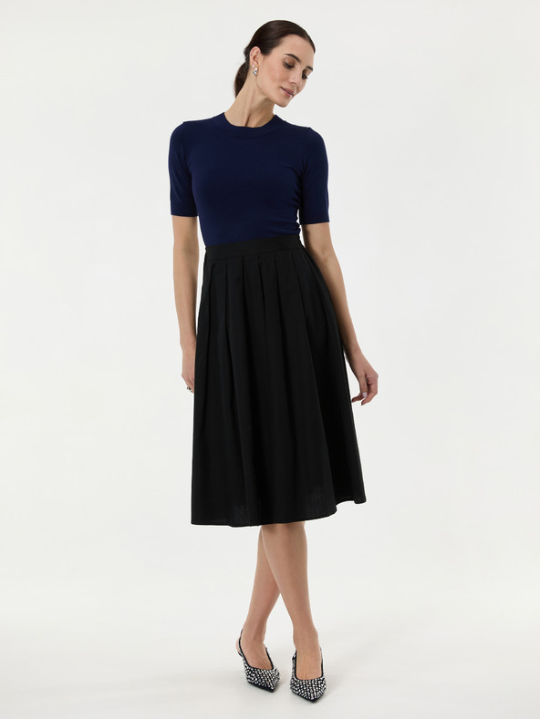 Orsay ORSAY fekete női midi szoknya