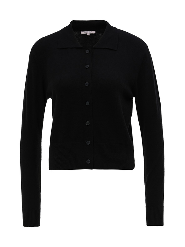 Orsay ORSAY Fekete női pulóver gallérral